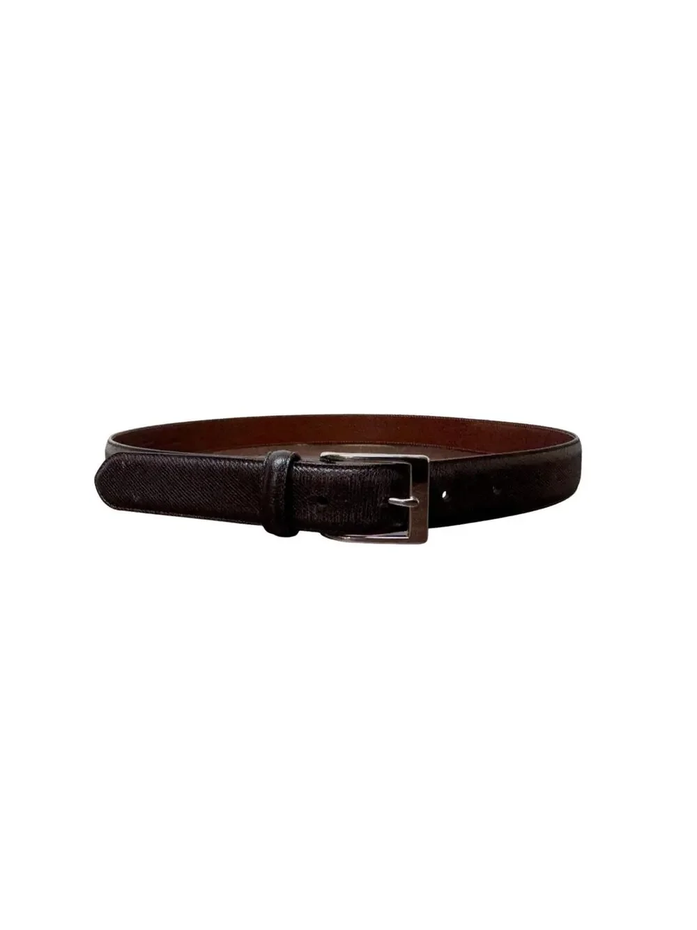 Vintage Coach Mens Dark Brown Leather Belt Size 34